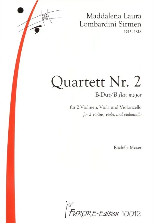 Furore Edition Streichquartett Nr. 2 B-Dur Partitur Stimmen