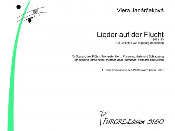 Furore Edition Lieder auf der Flucht Partitur Sopran