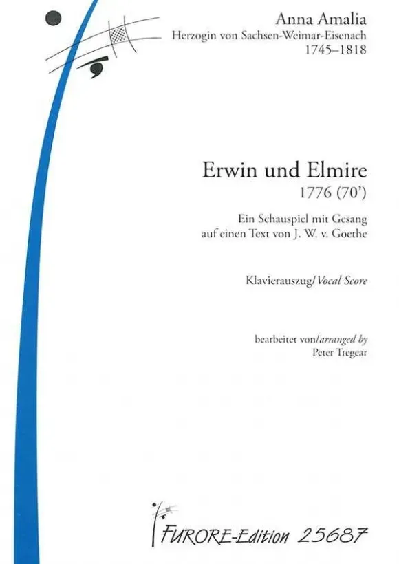 Furore Edition Erwin und Elmire 1776 Oper Partitur Singstimmen Ensemble