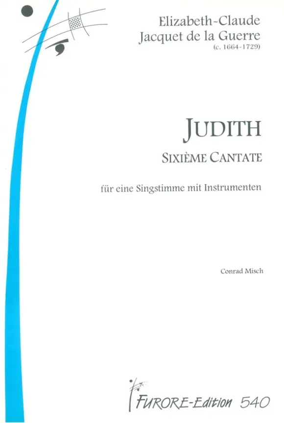 Furore Edition Judith Kantate Noten Partitur und Stimmen
