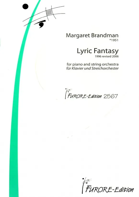 Furore Edition Lyric fantasy for piano and string orchestra Noten Mietmaterial