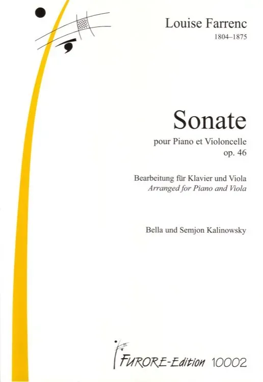 Furore Edition Farrenc Sonate op. 46 Noten Viola Klavier