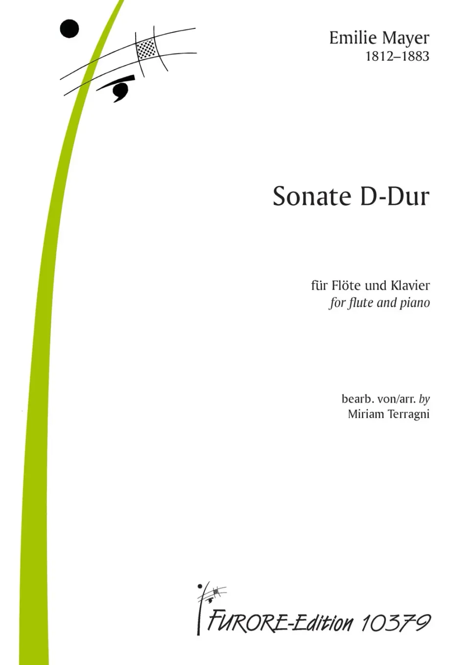 Furore Edition Sonate D-Dur Noten für Flöte und Klavier
