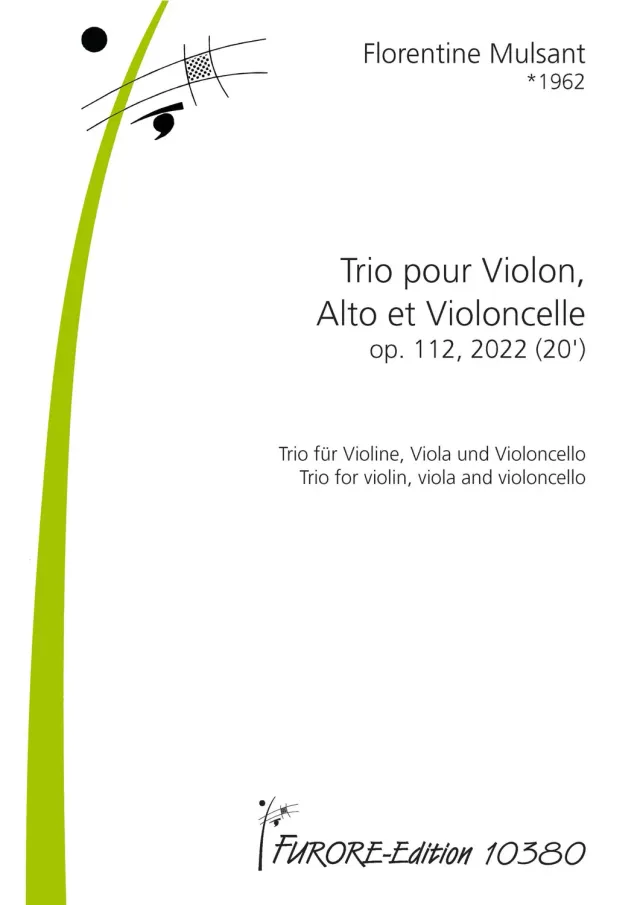 Furore Edition Trio pour Violon, Alto et Violoncelle op. 112 Noten