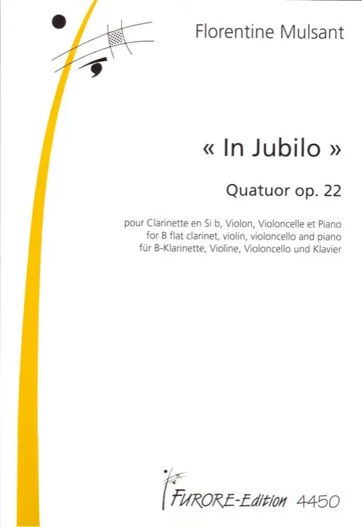 Furore Edition In Jubilo Quatuor op.22 Noten Quartett