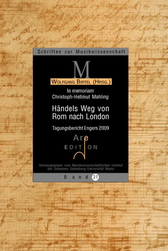 Are Musik Verlag Händels Weg von Rom nach London Buch Tagungsband