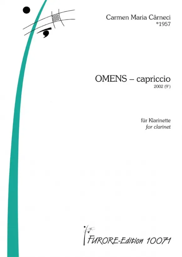 Furore Edition OMENS capriccio Partitur für Klarinette