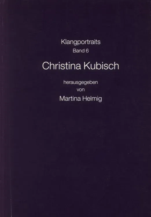 Furore Edition Klangportrait Martina Helmig: Christina Kubisch VI