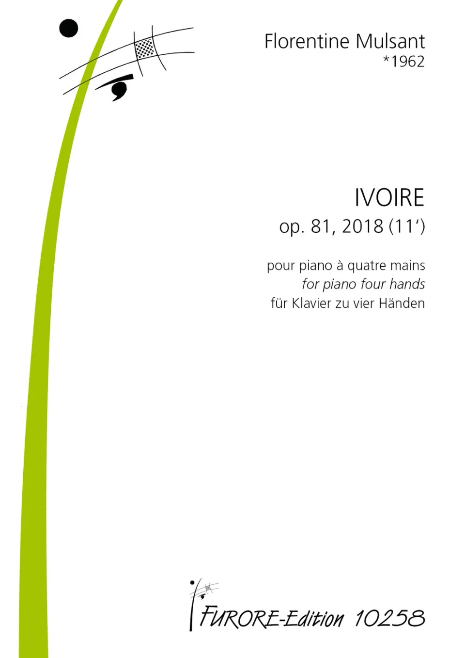Furore Edition Ivoire op. 81 Noten Klavierduo 11 Min.