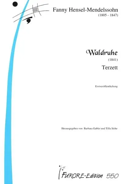 Furore Edition Waldruhe Chorpartitur SAA Klavier mittelschwer