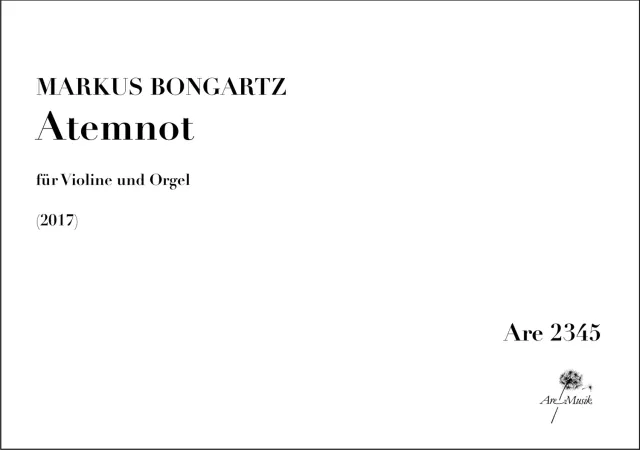 Are Musik Verlag Atemnot für Violine und Orgel Noten Ausgabe