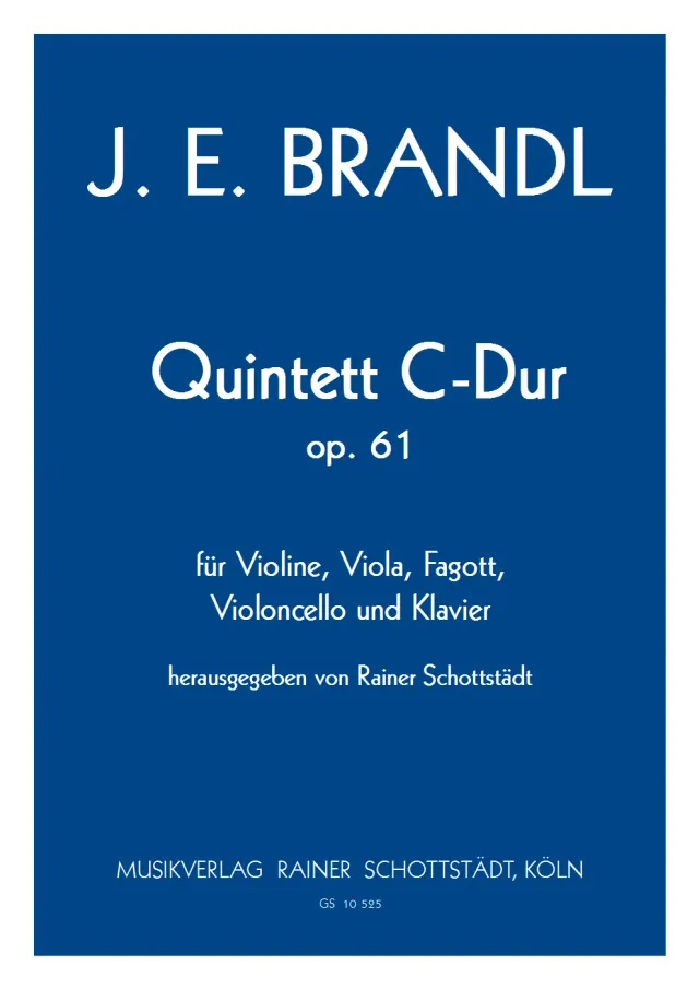 Musikverlag Rainer Schottstädt Quintett C-dur op.61 Noten für Fagott Klavier