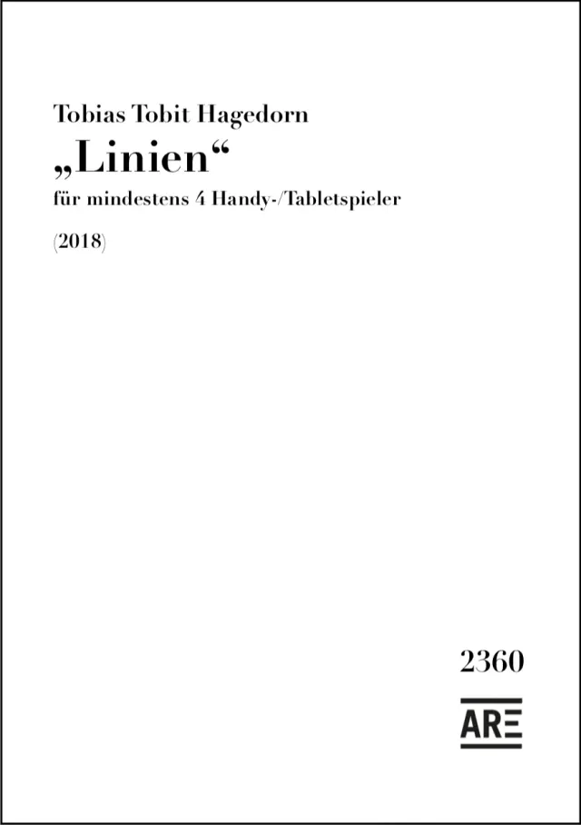 Are Musik Verlag Hagedorn Linien 2018 Noten Handyensemble