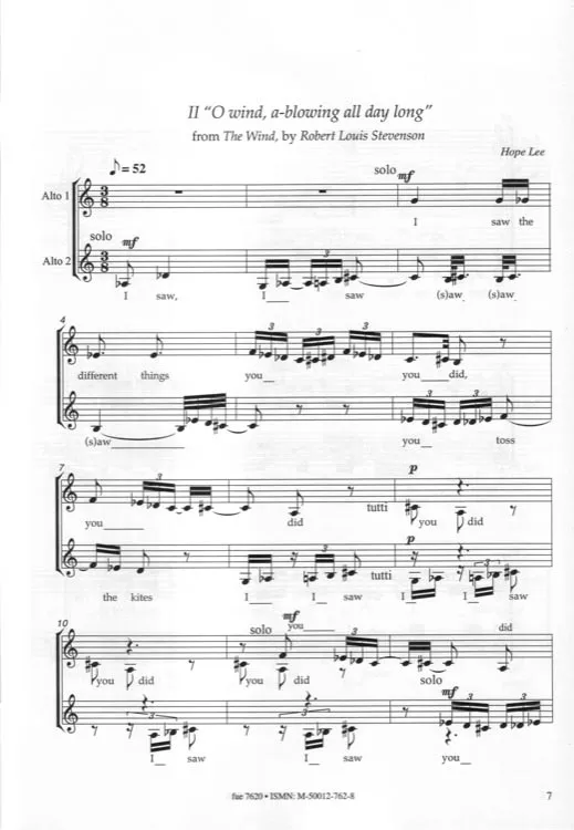Furore Edition Four Winds from Heaven Chornoten Frauenchor