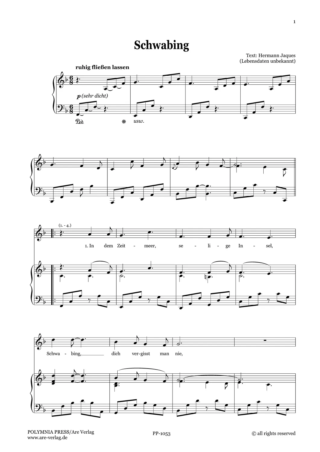 Are Musik Verlag Wie man revoluzzt Lieder Noten Gesang Klavier