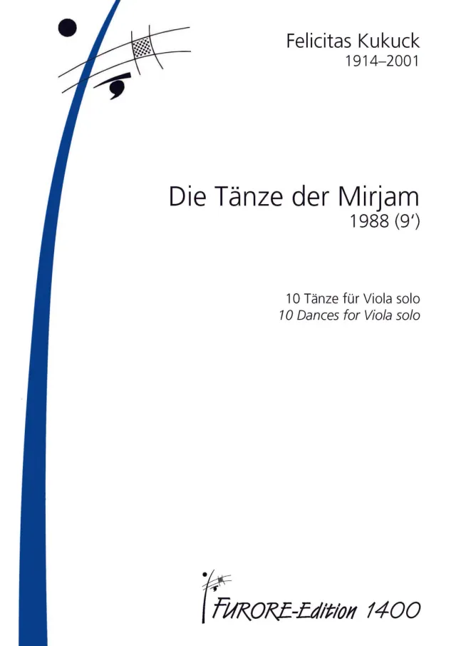 Furore Edition Die Tänze der Miriam Partitur für Viola solo