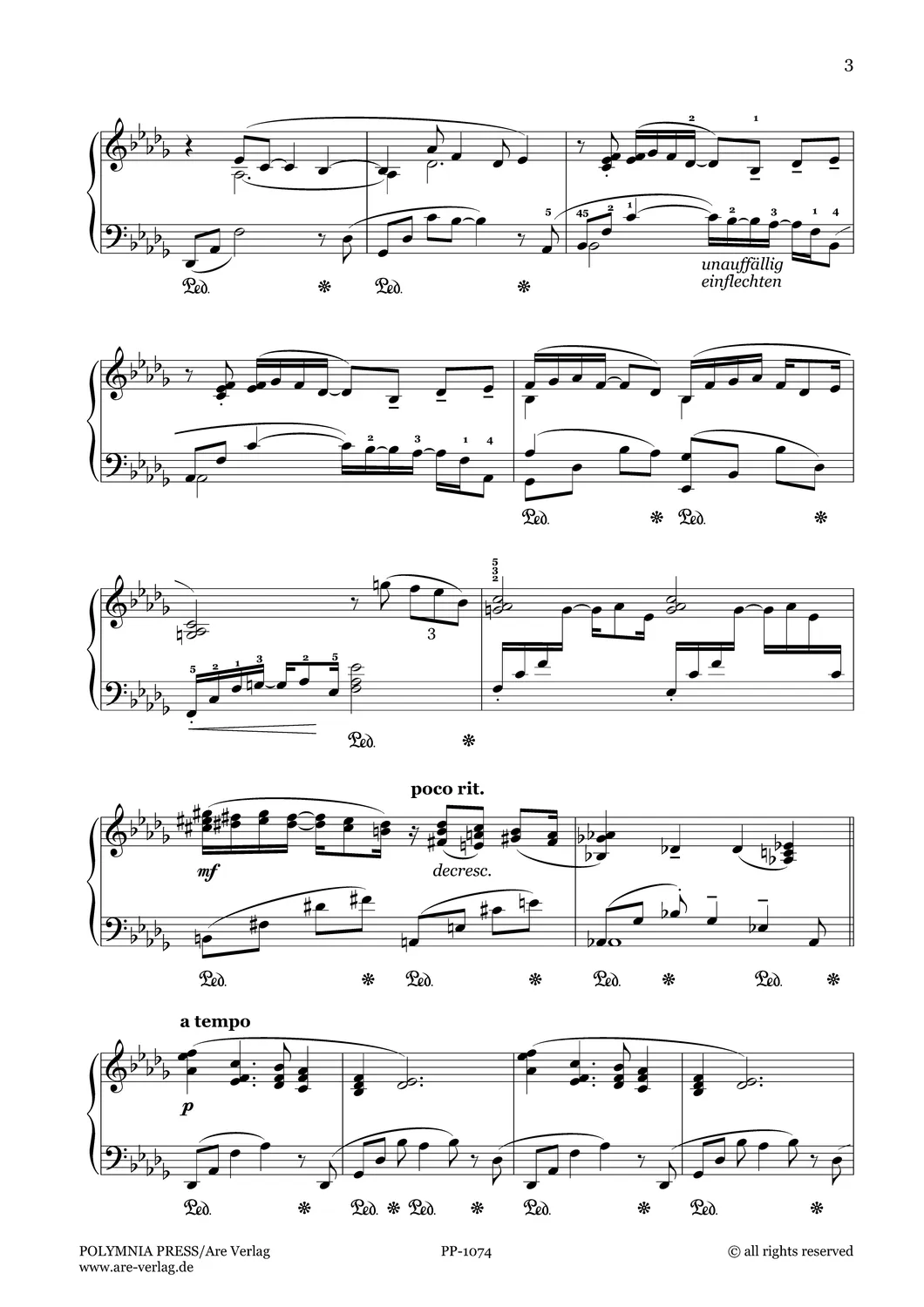 Are Musik Verlag Schultheiss Song from Paris Klavier Noten