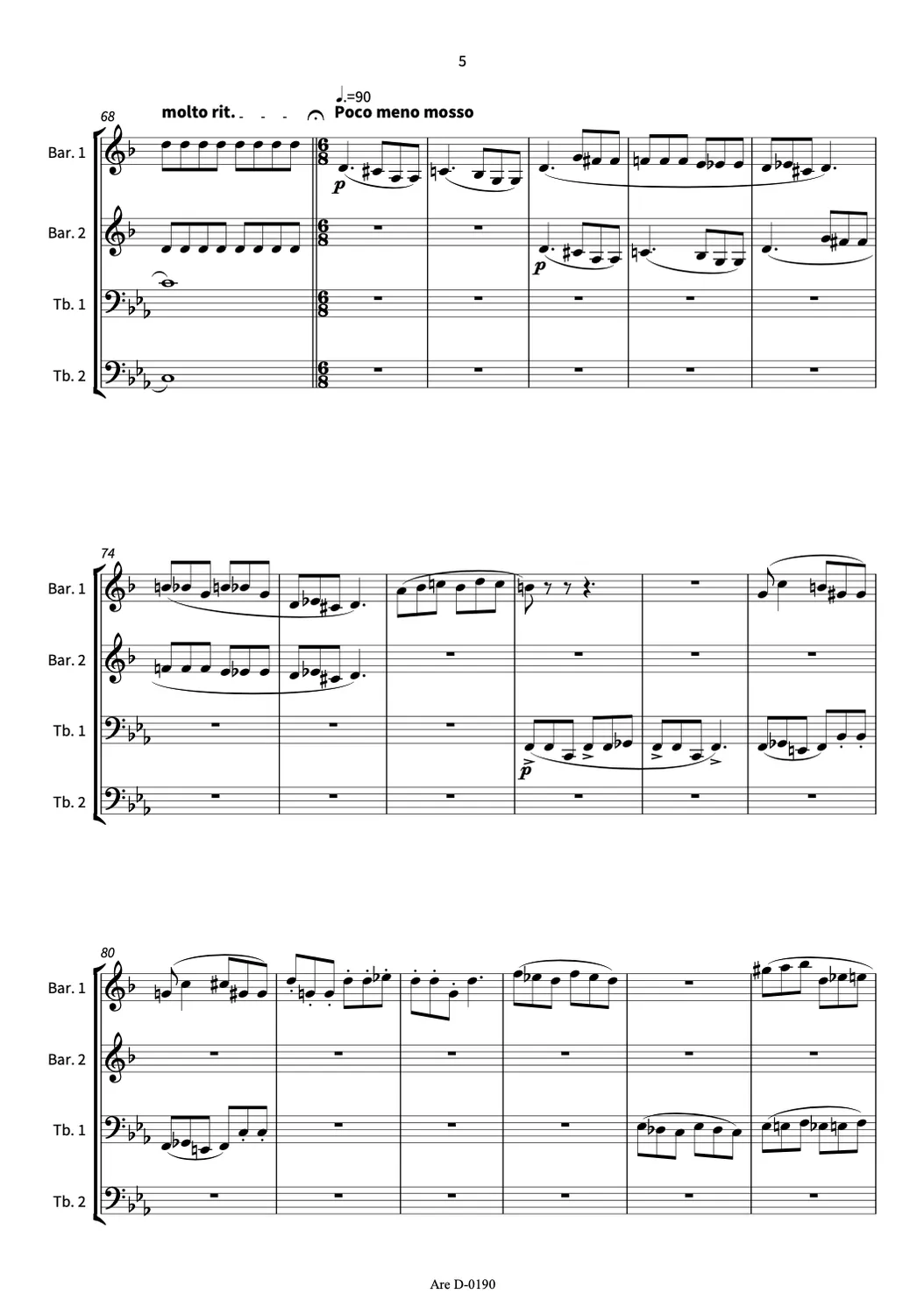 Are Musik Verlag Schultheis Translation Tubaquartett Noten