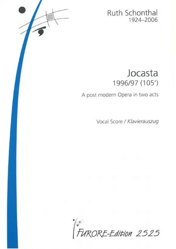 Furore Edition Jocasta Oper Klavierauszug