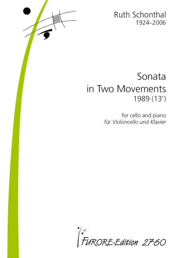 Furore Edition Sonata in two Movements Cello Klavier Noten