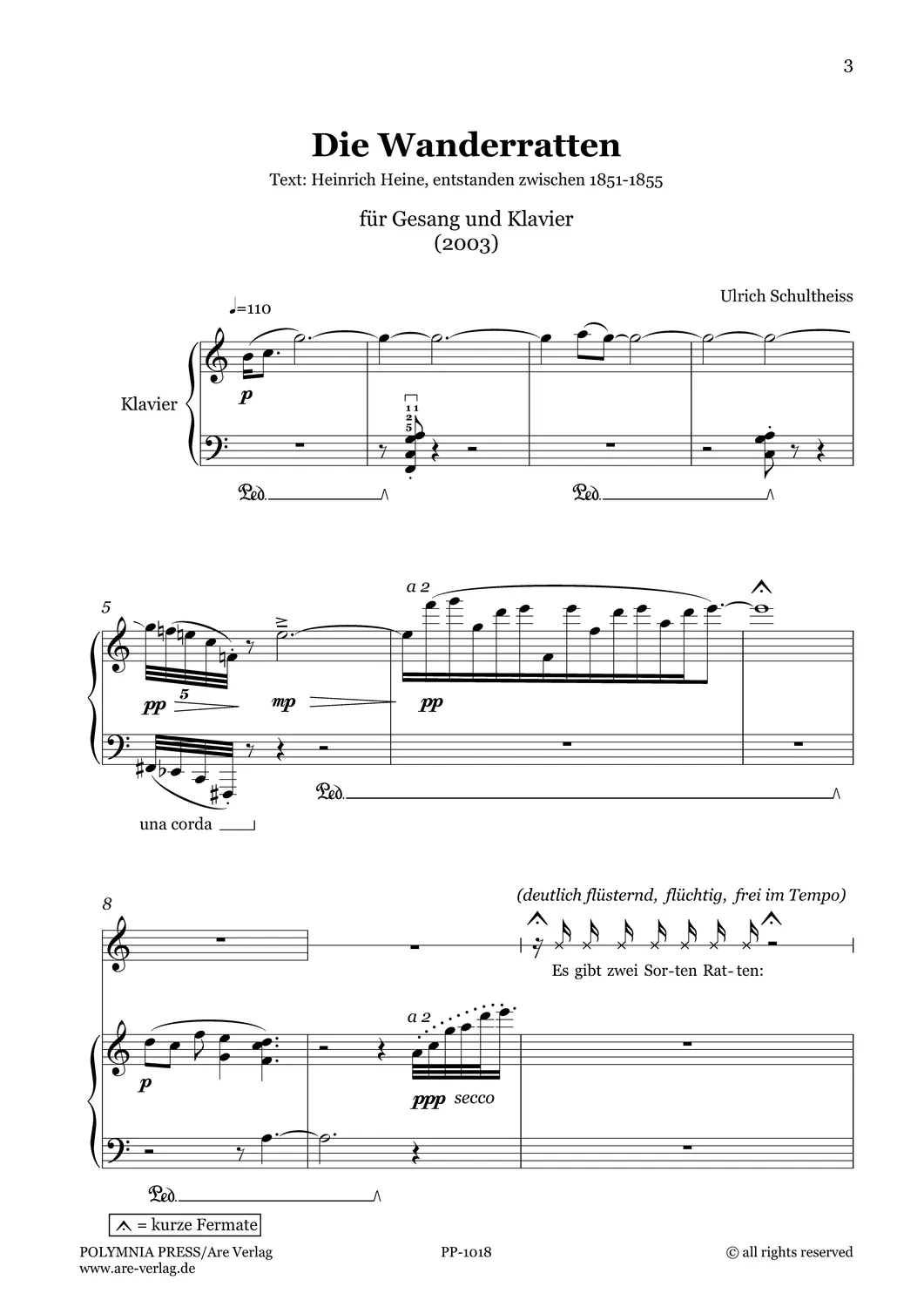 Are Musik Verlag Schultheiss Heine, Heine Noten Gesang Klavier Partitur