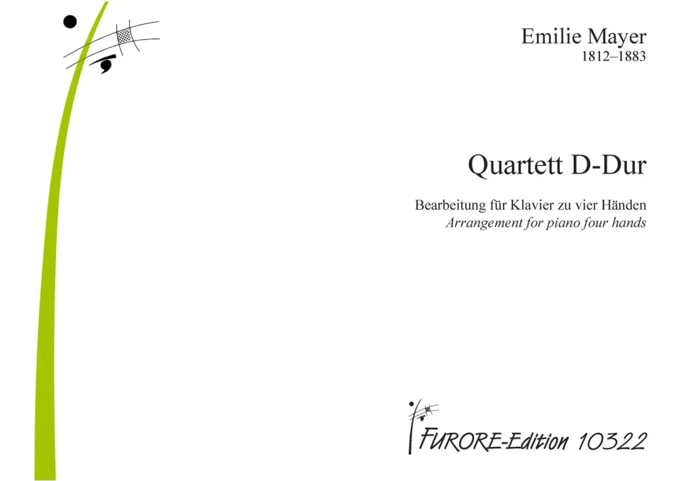 Furore Edition Quartett D-Dur Klaviernoten 4-händig
