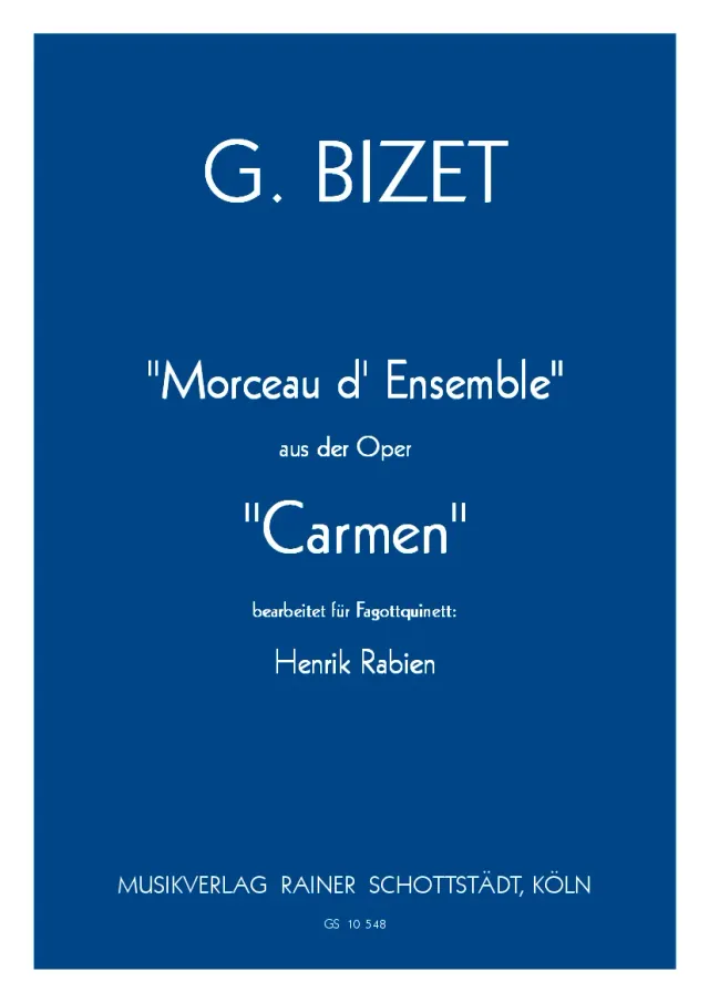 Musikverlag Rainer Schottstädt Morceau Carmen Noten 4 Fg Kfg
