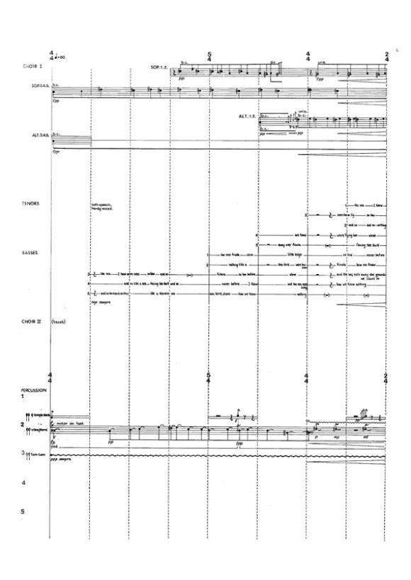 Furore Edition C Partitur für 30 Singstimmen und 5 Schlagzeuger