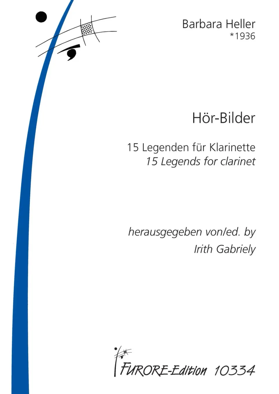 Furore Edition Hör-Bilder: 15 Legends for clarinet Klarinettennoten