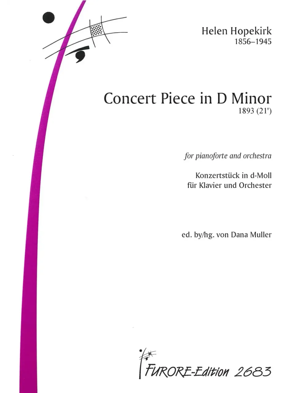 Furore Edition Concert Piece in D Minor Konzertstück Klavier und Orchester