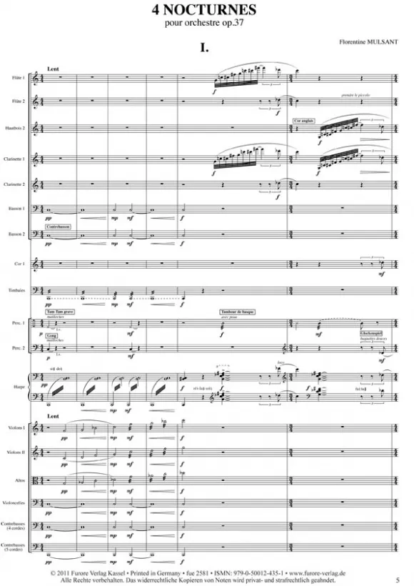 Furore Edition 4 Nocturnes op. 37 Orchesterpartitur