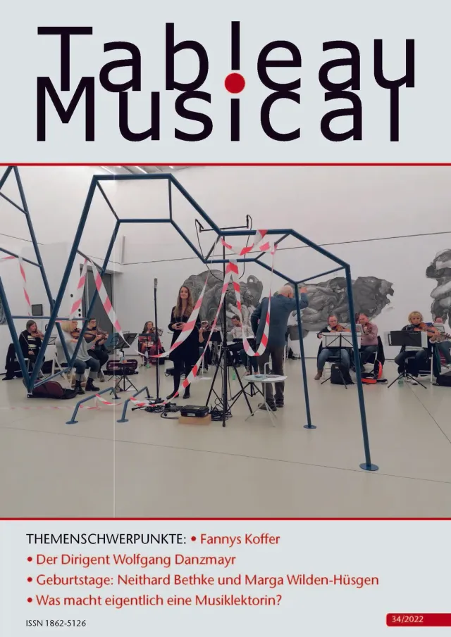 Furore Edition Tableau Musical 34 Musikzeitschrift