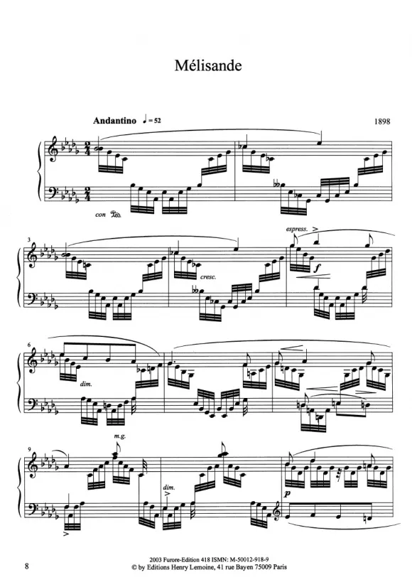 Furore Edition Mel Bonis Klaviermusik in 11 Bänden komplett