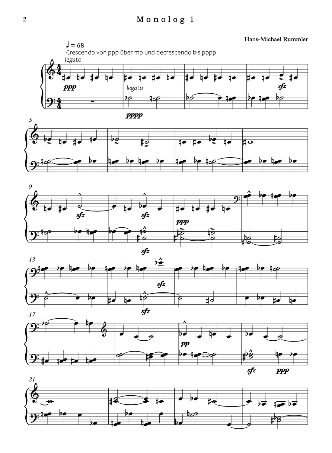 Are Musik Verlag Triste Welten Zehn Monologe Noten Klavier