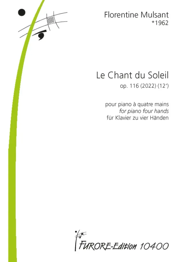 Furore Edition Le Chant du Soleil op. 116 Klavier 4-händig