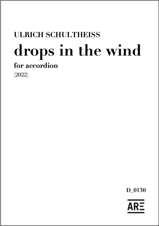Are Musik Verlag drops in the wind (2022) Noten für Akkordeon