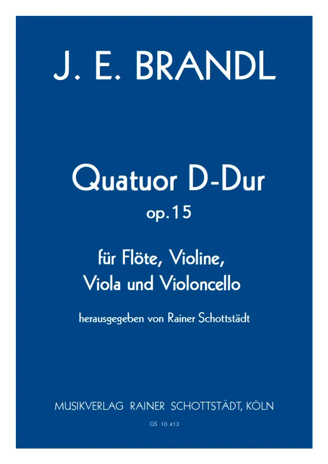 Musikverlag Rainer Schottstädt Quatuor D-dur op. 15 Noten Flöte Streicher
