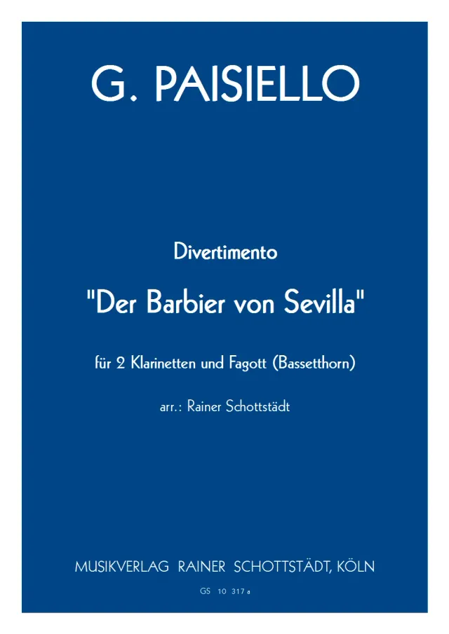 Musikverlag Rainer Schottstädt Divertimento Der Barbier von Sevilla Noten