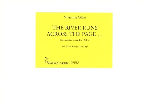 Furore Edition The river runs across the page Partitur Schulorchester