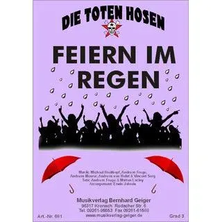 Studio-Verlag Rudi Seifert Feiern im Regen Toten Hosen Blasmusiknoten
