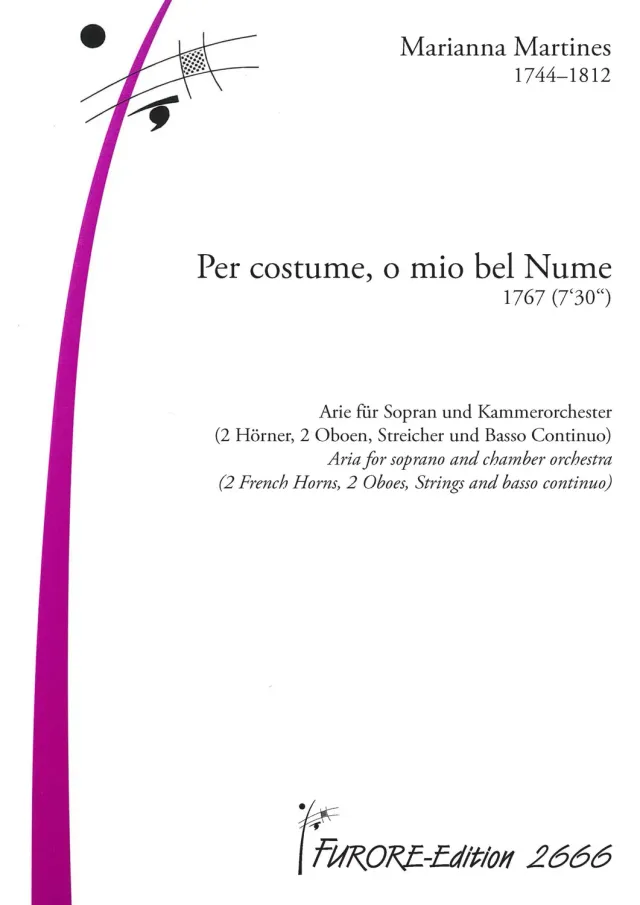 Furore Edition Per costume Arie Sopran Kammerorchester