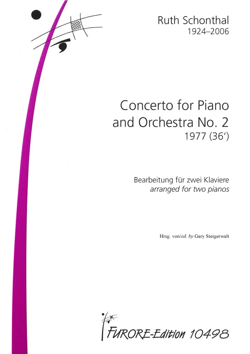 Furore Edition Concerto No. 2 Klaviernoten für zwei Klaviere