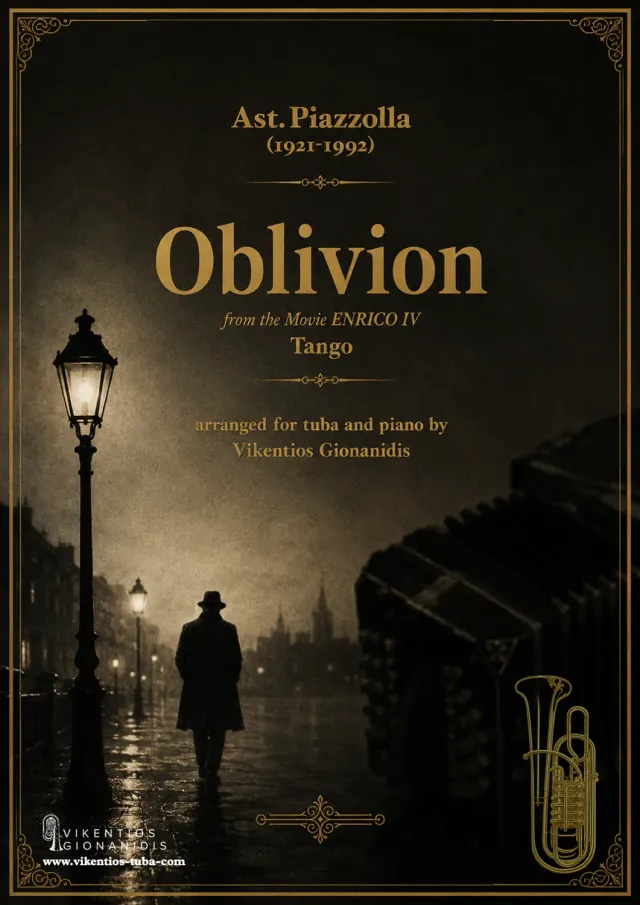 Vikentios Gionanidis Oblivion Noten für Tuba und Klavier