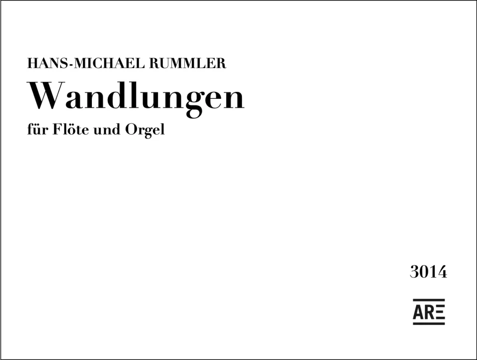 Are Musik Verlag Rummler Wandlungen Noten für Flöte und Orgel