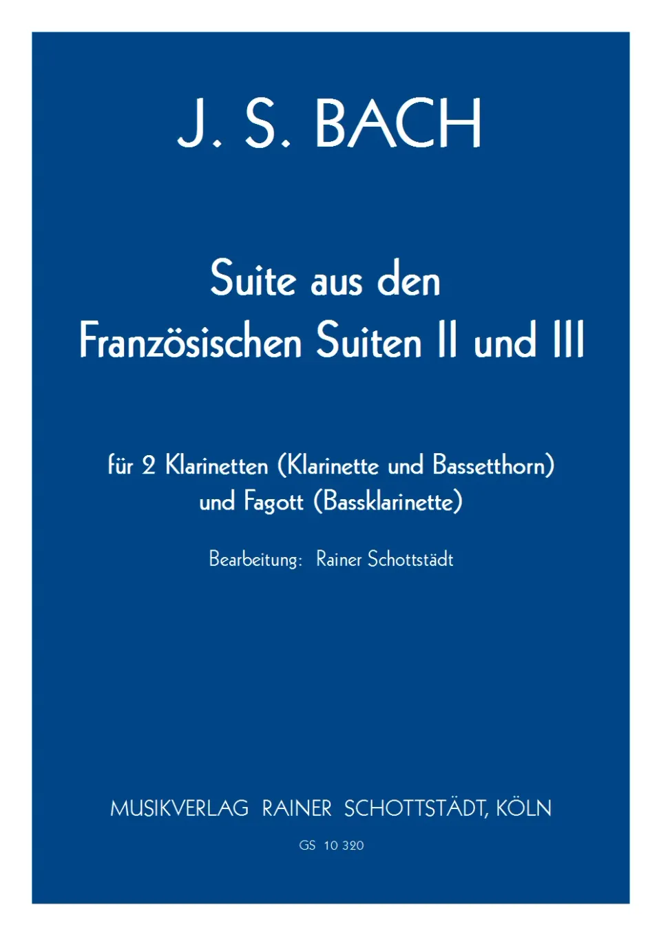 Musikverlag Rainer Schottstädt Suite Franz. Suiten 2 und 3 Noten Trio