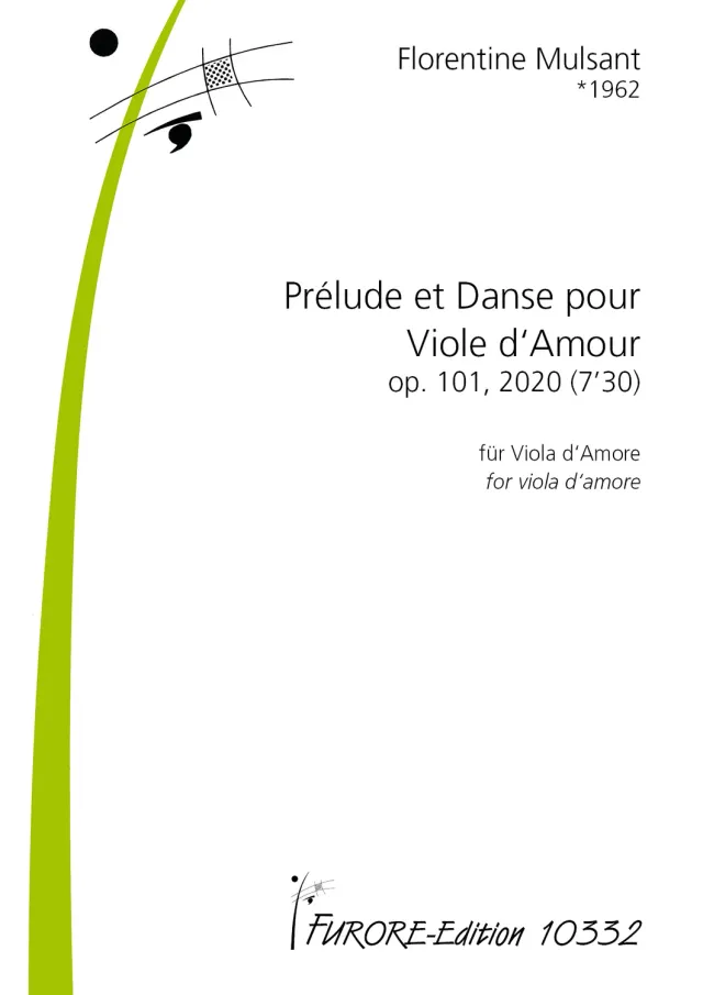 Furore Edition Prélude et Danse pour Viole d’Amour op. 101