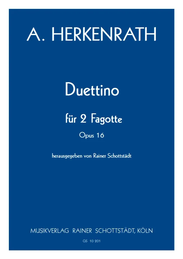 Musikverlag Rainer Schottstädt Duettino op.16 Noten 2 Fagotte