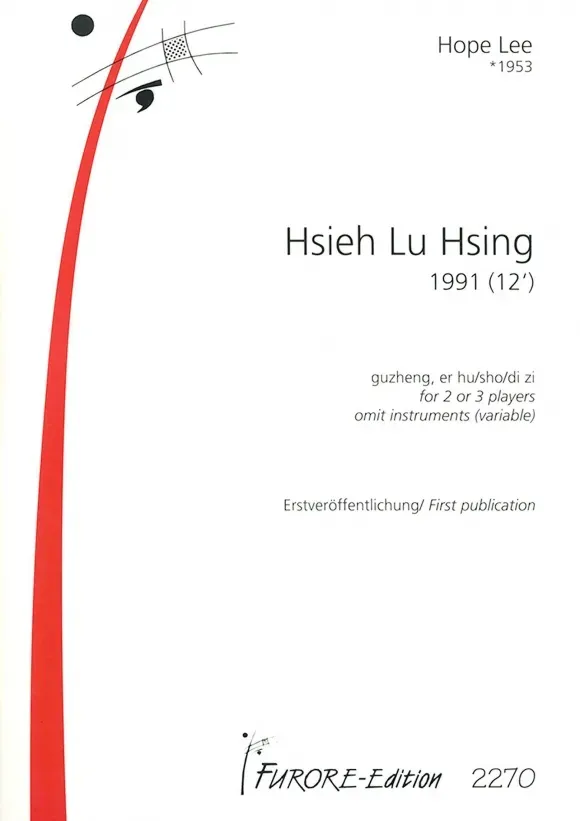 Furore Edition Hsieh Lu Hsing Partitur für Guzheng, Erhu und Dizi