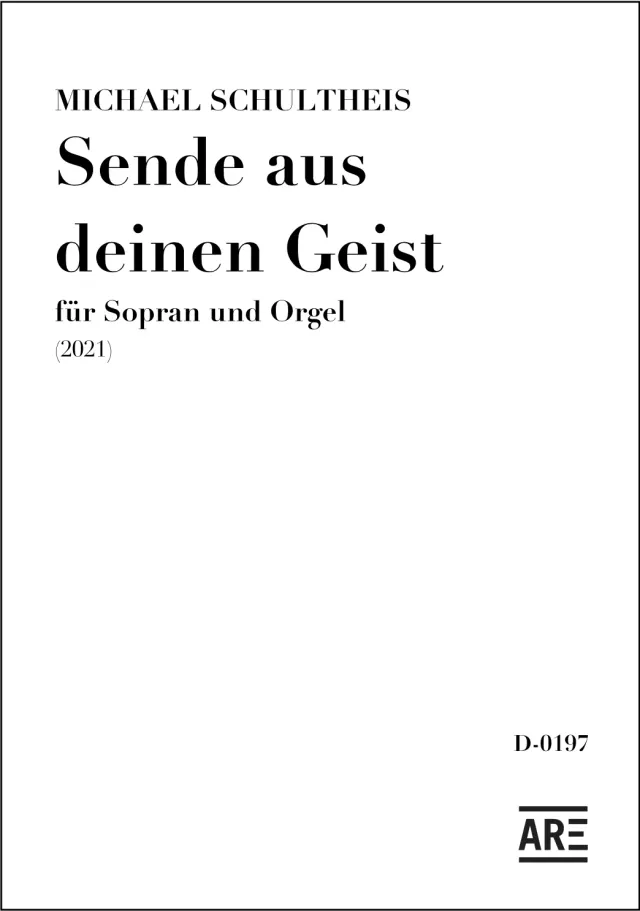 Are Musik Verlag Sende aus deinen Geist Sopran Orgel