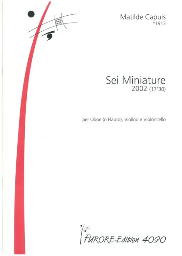 Furore Edition Sei Miniature Noten Trio Partitur Stimmen